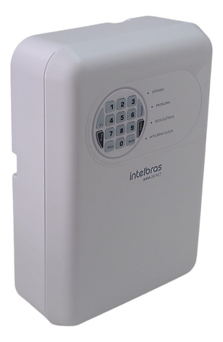 Central Alarme Intelbras Anm 24 Net 2 Controles+ Bateria 12v Cor Branco