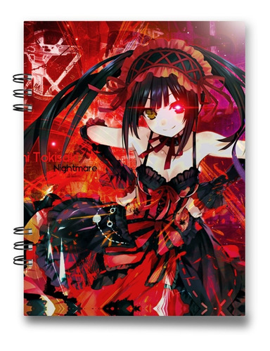 Imagen 6 de 6 de Cuaderno Anime Date A Live 15x20 Cms Media Carta 100 Hojas