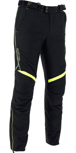  Pantalón Para Moto Richa Camargue Black/ Fluor Yellow
