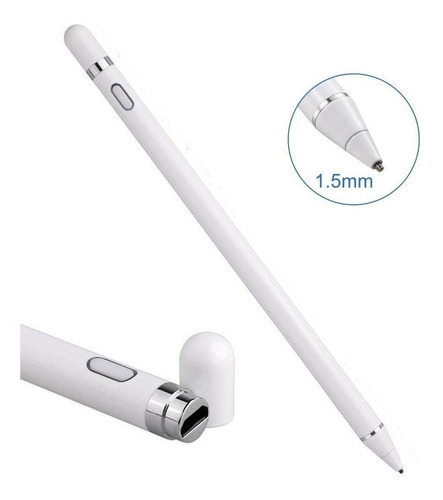 Imagen 4 de 6 de Lápiz Optico Capacitivo Punta Fina Pen Stylus Tablet iPad