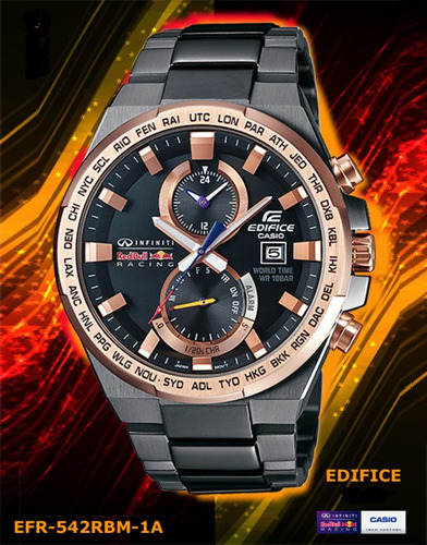 Reloj Casio Edifice Efr-542rbm-1av Red Bull  - 100% Nuevo