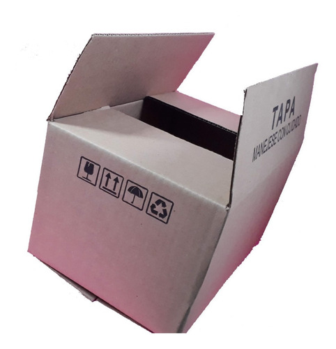 25 Pzs Caja Carton Corrugado L008 20x15x14cms P Envios