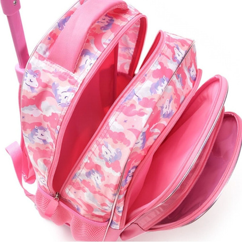 Imagen 5 de 7 de Mochila Unicornio 18 Carro Escolar 32137 Skora Carrito