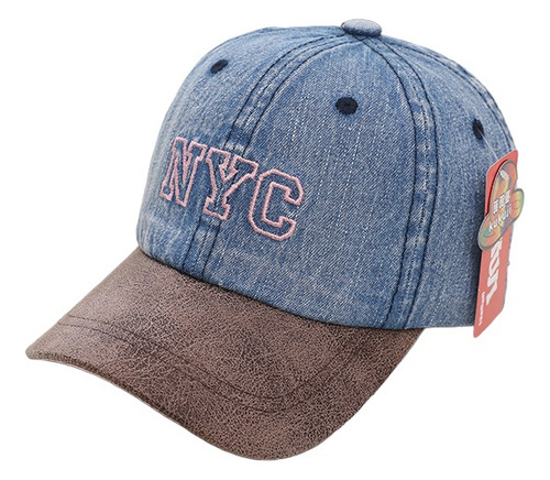 Jockey Gorro Niño Algodón Bordado Nyc Unisex Sombrero X1