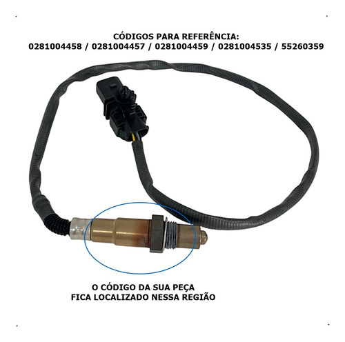 Sonda Lambda Banda Larga Pós Toro 2.0 4x4 Diesel 0281004458