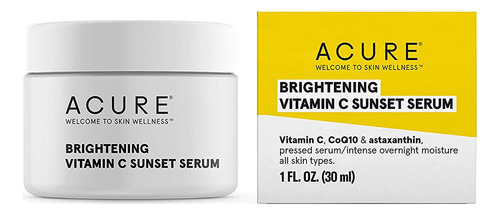 Acure Serum Brightening Con Vitamina C Sunset | 100% Vegano