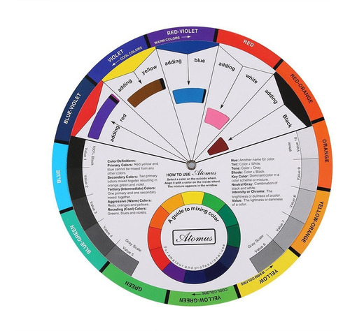 Pro Mix Guide Ronda Tatuaje De Uñas Pigmento De Color Rueda
