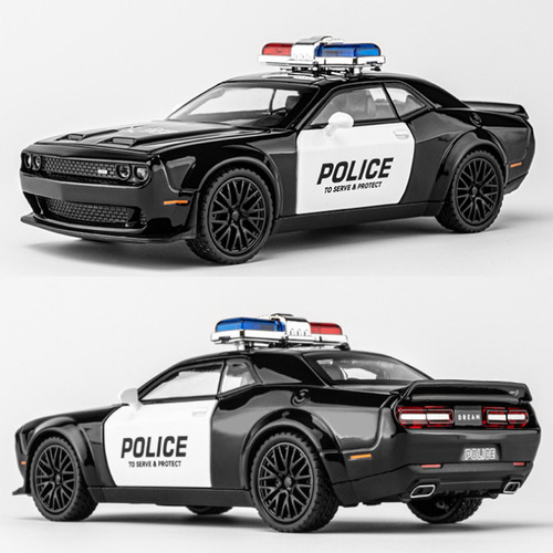 Dodge Challenger Srt Polícia Carro Versão Com Luzes E Som