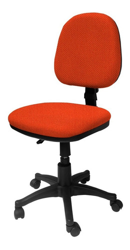 Silla Escritorio Lizza Media Contac Naranja Sin Brazos