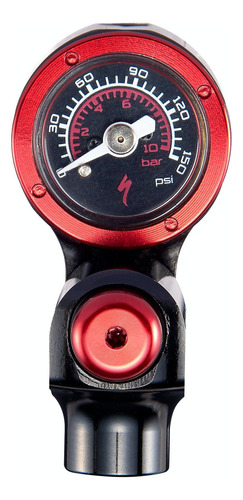 Infladores De Co2 Ciclismo Air Tool Cpro2 Gauge Trigger Blk Color Negro