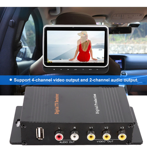 Imagen 5 de 10 de Caja De Tv Digital Para Coche Dvb-t Mpeg 4 Receptor Portátil