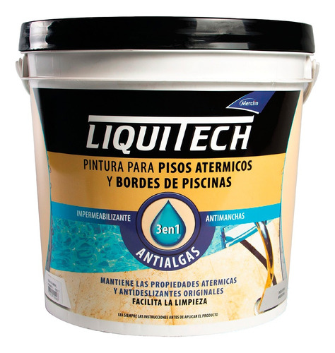 Pintura Pisos Atérmicos 5 L Liquitech Merclin Colores Mm