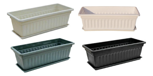 Maceta Con Ventana Para Flores, Macetero Para Verduras Beige