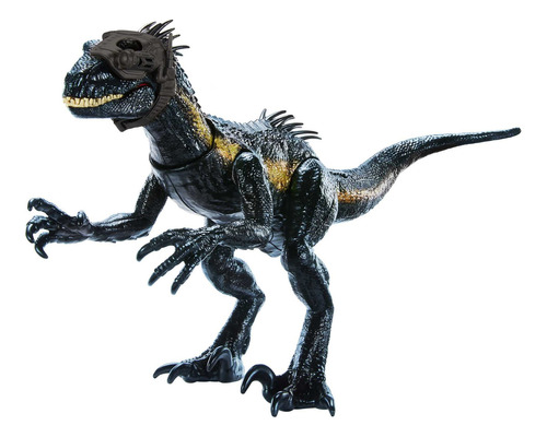 Jurassic World Figura De Dinosaurio Indoraptor Track N Attack Con Equipo De Seguimiento Y 3 Características De Ataque, De Juguete Con Juego Físico Y Digital
