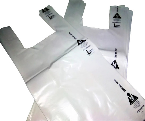 Camiseta Bolsa Reutilizable 42x55 Super Fuerte - Pack X 100