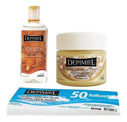 Kit Depilatório Facial Completo Buço Depimiel
