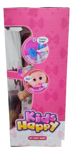 Muñeca Bebe Habla Llora Niñas Juguete Va Al Baño Pañal
