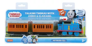 Thomas & Friends - Talking Thomas With Annie & Clarabel - Color Celeste Personaje Thomas Con Annie Y Clarabel