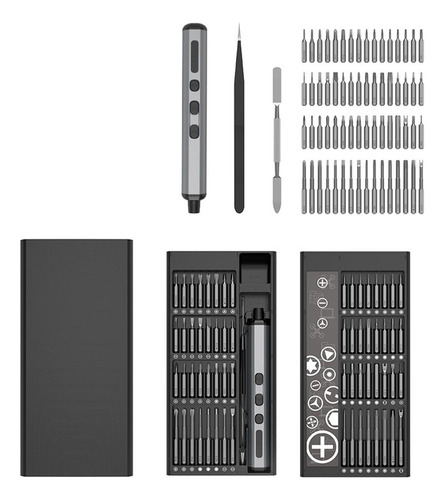 Mini Juego De Destornilladores Eléctricos De Precisión, De