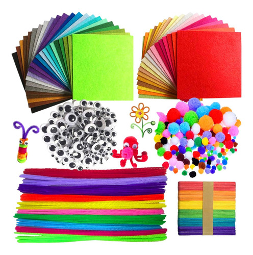 Kit De Manualidades Para Niños, Tela De Collage, Tela De