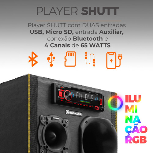 Caixa De Som Bob Residencial Subwoofer 12'' Bomber New Edge
