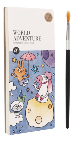 Libro De Acuarela Que Los Niños Pintan Para Mejorar La Creat
