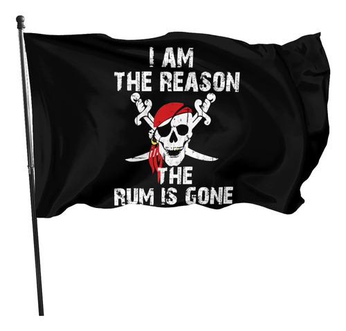 Bandera Pirata Bandera De Jolly Roger 3x5 Pies Patio Jardín 