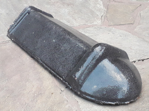 Caballete Puntera Cumbrera Aristero Teja Calvú Negro Brillan Negro Brillante (Usado)