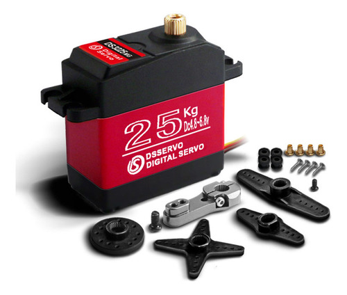 Servo Digital Rc De 25 Kg Para VehĂculos 1/8 270 Grados
