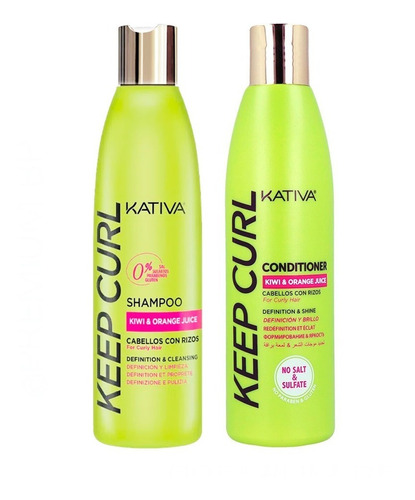 Kit Keep Curl Shampoo Acondicionador Rizos Definicion Kativa