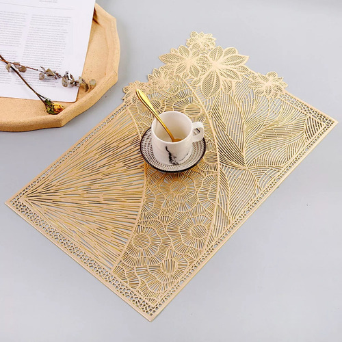 6 Tapete De Mesa Con 6 Posavasos,mantel Individual Posavasos