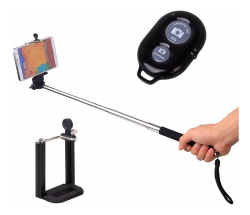 Monopod Selfies Bluetooth Integrado Baston 1 Mts