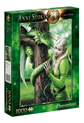 Dragon Verde Anne Stokes 1000 Piezas Rompecabezas Clementoni