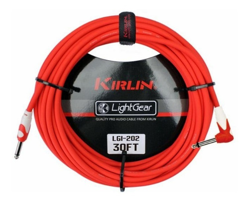 Cable Para Instrumento 6 Mts. Rojo Kirlin
