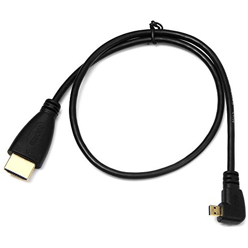 Cable Micro Hdmi Hdtv 90 Grado Angulo Derecho 50 Cm Para