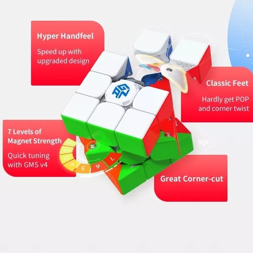 Cubo Mágico Inteligente 3x3x3 GAN 356 i2 Magnético