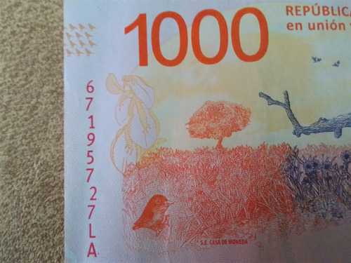 Billete $ 1000, Error Numeración Desalineada