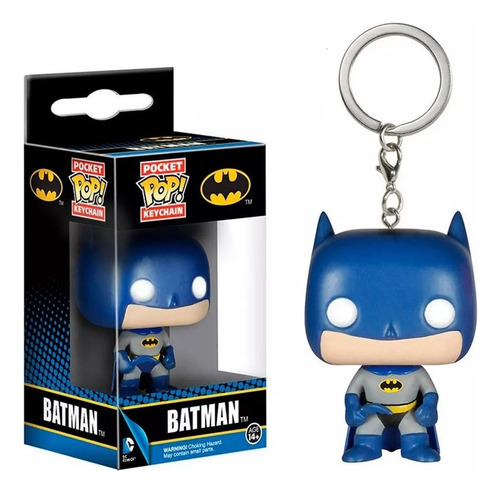 Llavero Funko Batman Dc Comics Liga Justicia Superheroe Color Azul