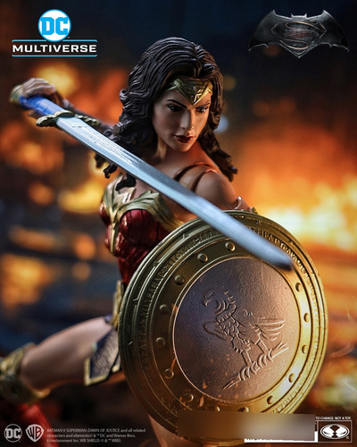Wonder Woman Mcfarlane Toys Dc Multiverse Batman V Superman (Usado)