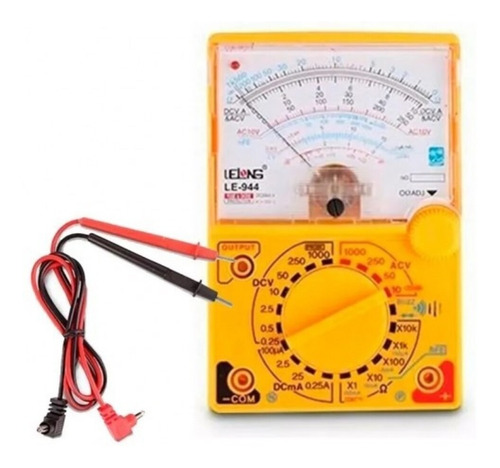 Imagem 3 de 3 de Multimetro Medidor Analogico Profissional Com Ponta De Prova