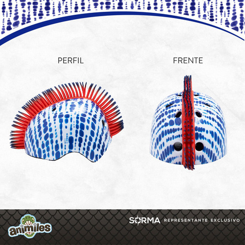Imagen 3 de 10 de Casco Niños Punk Para Bicicleta Monopatín Rollers Patín
