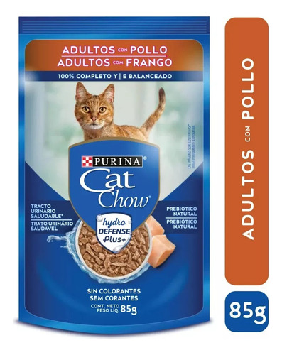 Alimento Humedo Purina Cat Chow Gatos X 15 Sobres Pollo