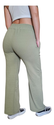 Pantalón Palazzo Mujer Polar Piel De Durazno Calidad Premium