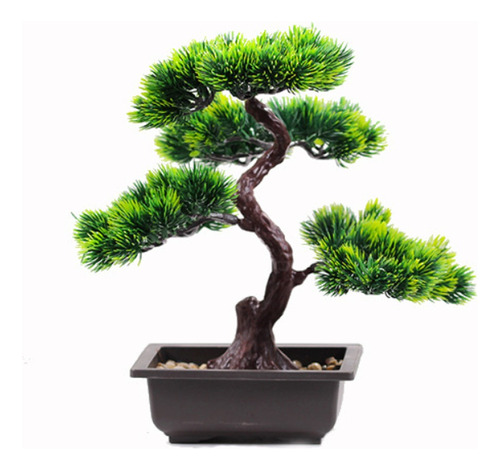 Macetas Decorativa Plantas Artificiales 4 Puntas Bonsai Home