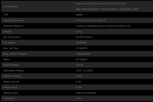 Cooler Cpu Id-cooling Se-902-sd Intel 1200 115x Y Amd Am4