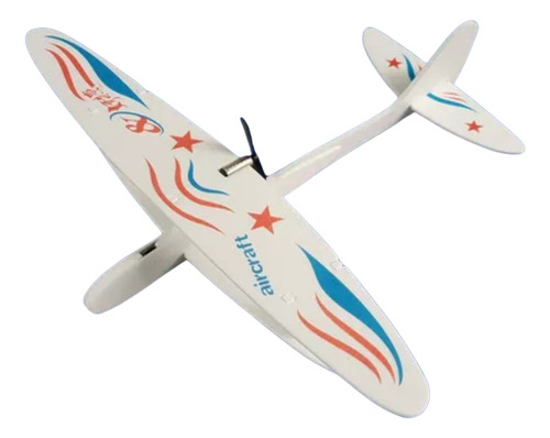 2x Avión Con Motor Recargable, De Goma Eva, Vuela, Aeroplano