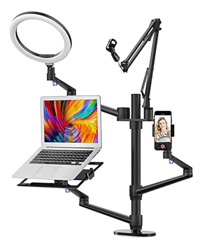 Viozon Selfie Desktop Live Stand Set 6 En 1 10  Anillo De Lu