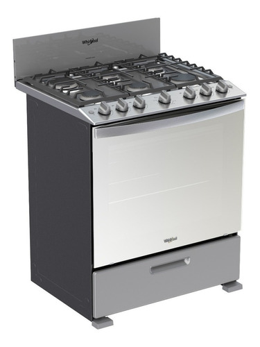 Estufa Whirlpool WFR3200D a gas/eléctrica 6 quemadores  gris 127V puerta con visor 5.1ft³