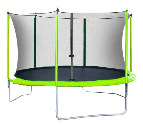 Trampolin De 10 Pies Fuxion Sport Lona De Salto Negro Cobertor De Resortes Verde Lima