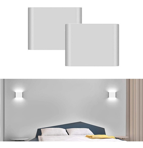 Lámpara De Pared Led Moderna Luz 2 Focos